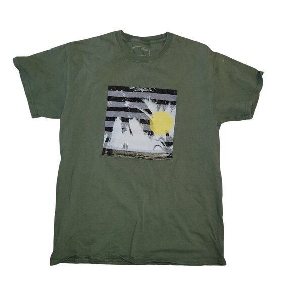 Ezekiel Premium Olive Green Graphic T-Shirt M 100% Cotton Mens Short Sleeve Casu - Picture 1 of 4